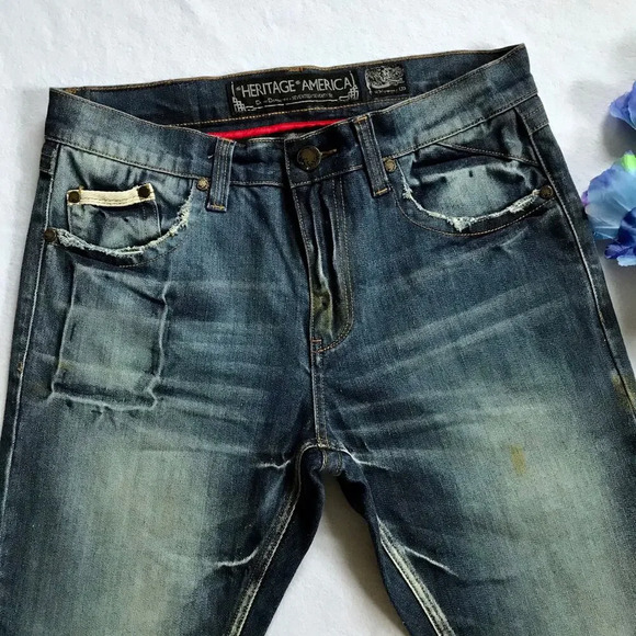 Heritage by America NWOT Medium Wash Jeans Men 34/33 - Picture 4 of 12